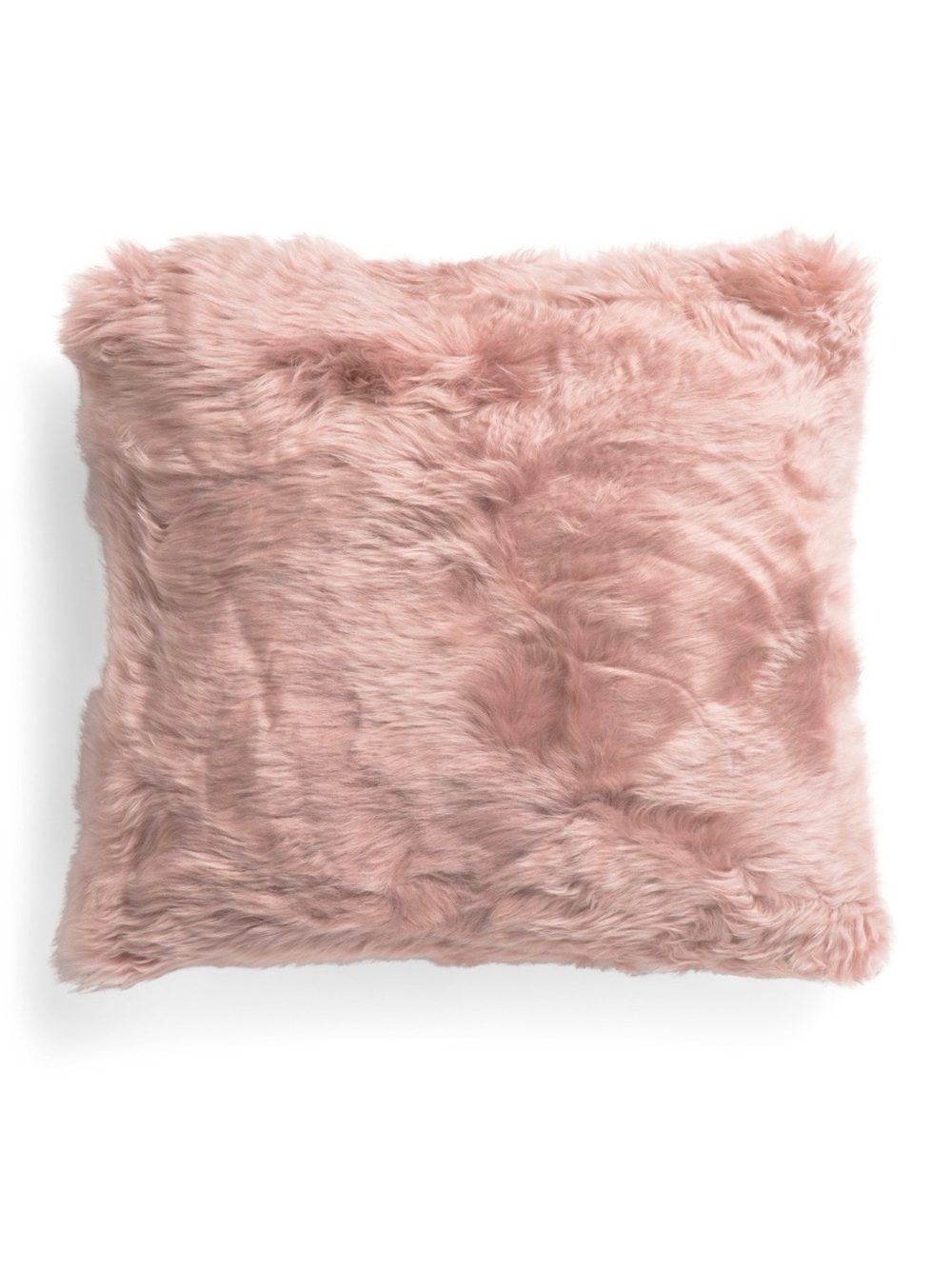 Sheepskin Pillow 20 x 20 in Dark Rose